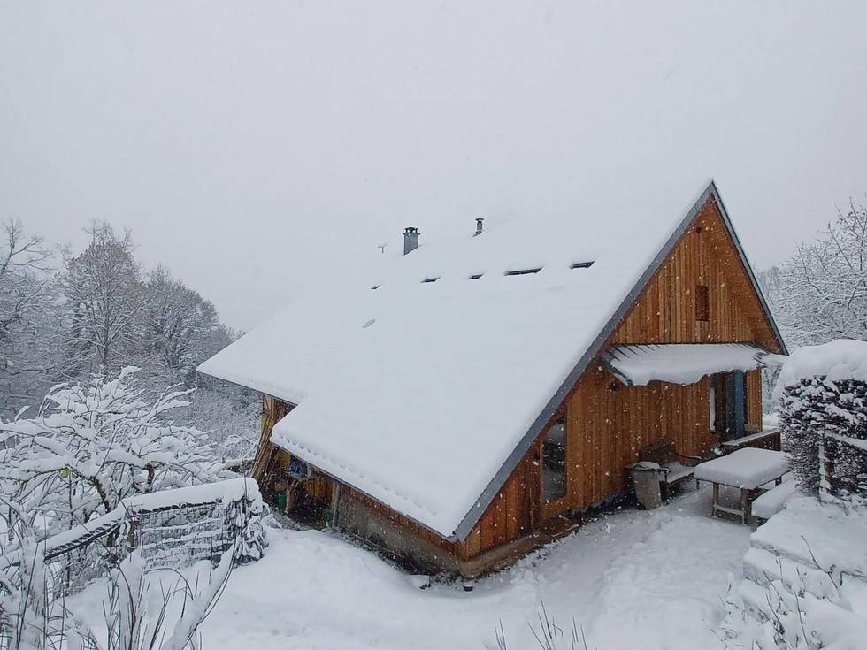 La ferme sous la neige